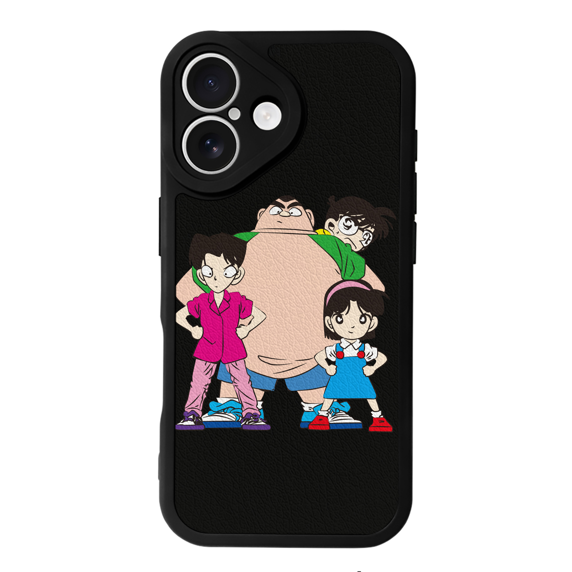 （画像用） 名探偵コナン Detective Conan 【iPhone 16シリーズ対応】シリコンスマホケース（レザー調） 材質：シリコン